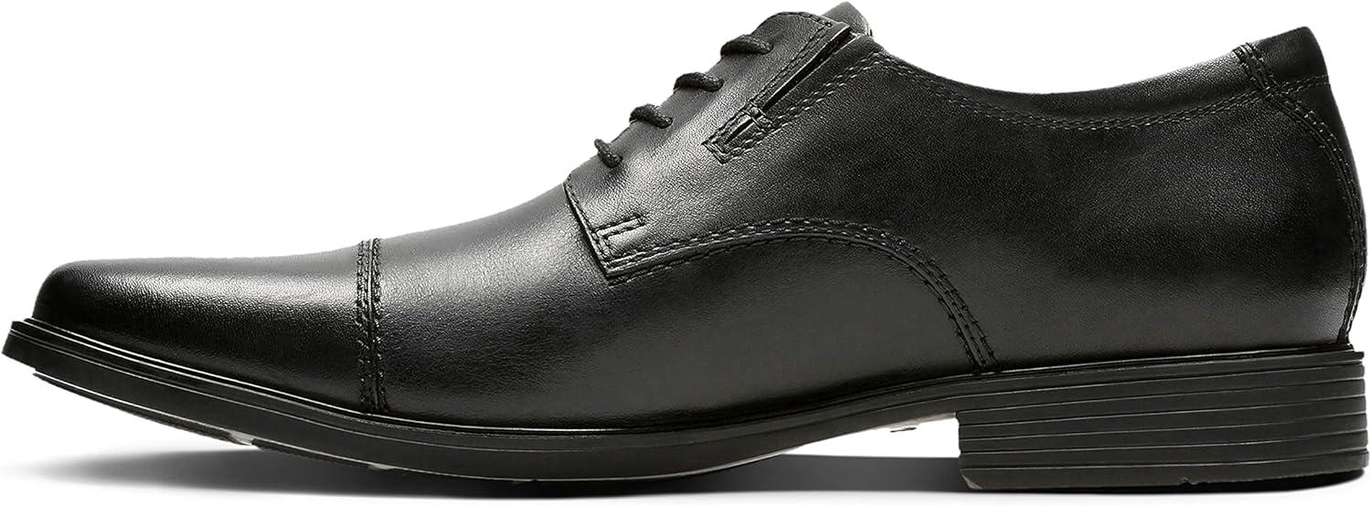 imageClarks Mens Tilden Cap Oxford ShoeBlack Leather