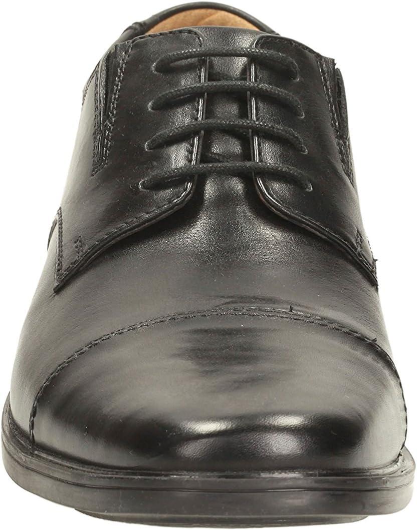 imageClarks Mens Tilden Cap Oxford ShoeBlack LeatherBlack Leather