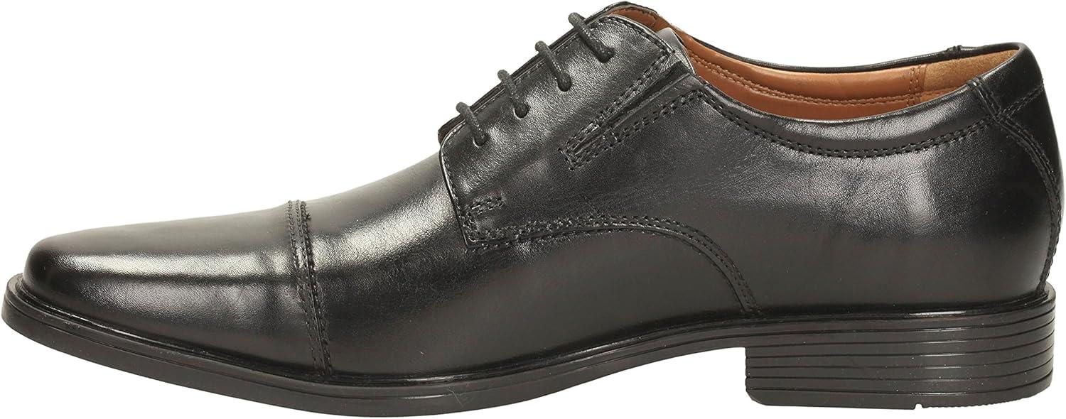 imageClarks Mens Tilden Cap Oxford ShoeBlack LeatherBlack Leather
