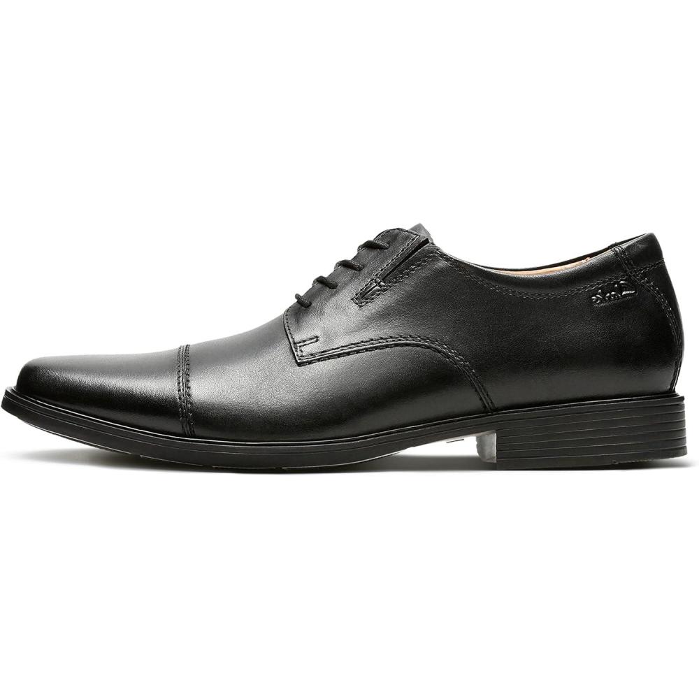 imageClarks Mens Tilden Cap Oxford ShoeBlack Leather