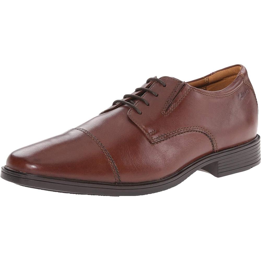 imageClarks Mens Tilden Cap Oxford ShoeBrown Leather