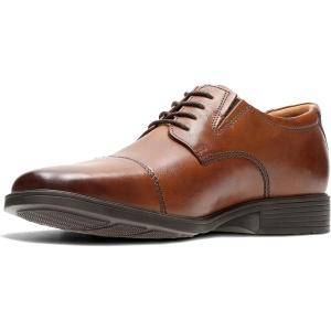 Clarks Men’s Tilden Cap Oxford Shoe(Brown (Dark Tanlea))