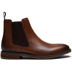 Clarks Men’s Jaxen Easy(Dark Tan Leather)