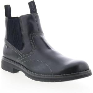 Clarks mens Morris Easy Waterproof(Black Leather)