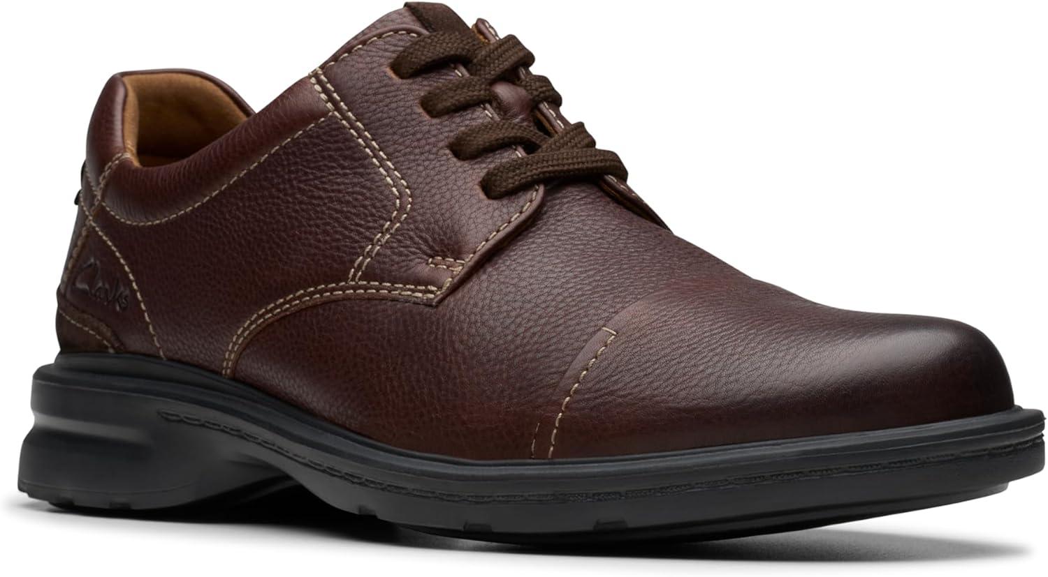 imageClarks Mens Gessler CapBrown Tumbled Leather