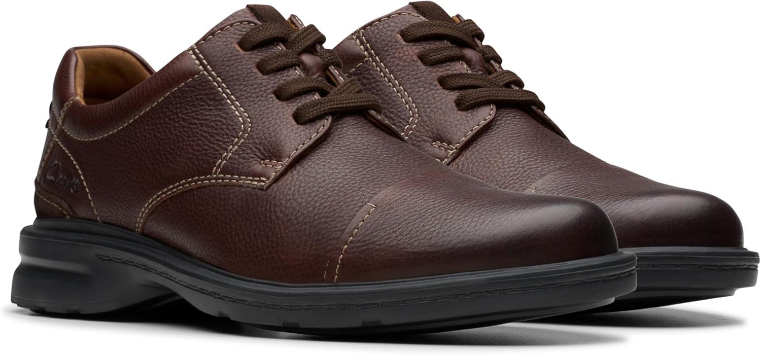 imageClarks Mens Gessler CapBrown Tumbled Leather