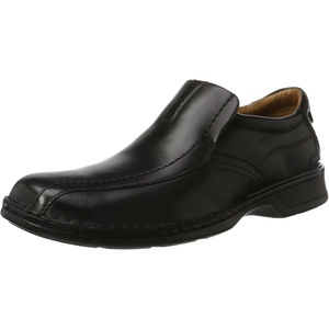 Clarks Men’s Escalade Step(Black Black Leather)