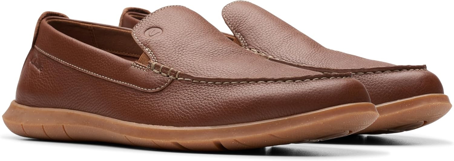 image:imageClarks Mens Flexway StepLight Brown Lea