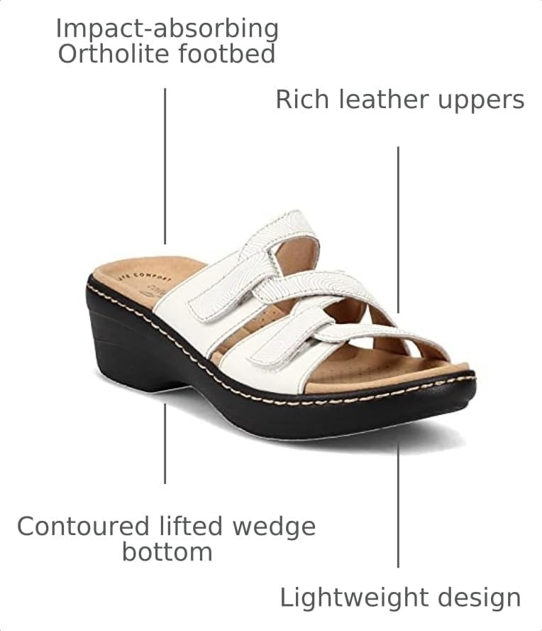 image:imageClarks Womens Merliah CoralWhite Leather