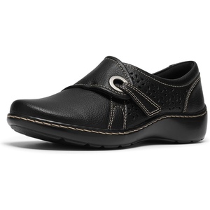 Clarks Womens Cora Teagan(Black Leather)