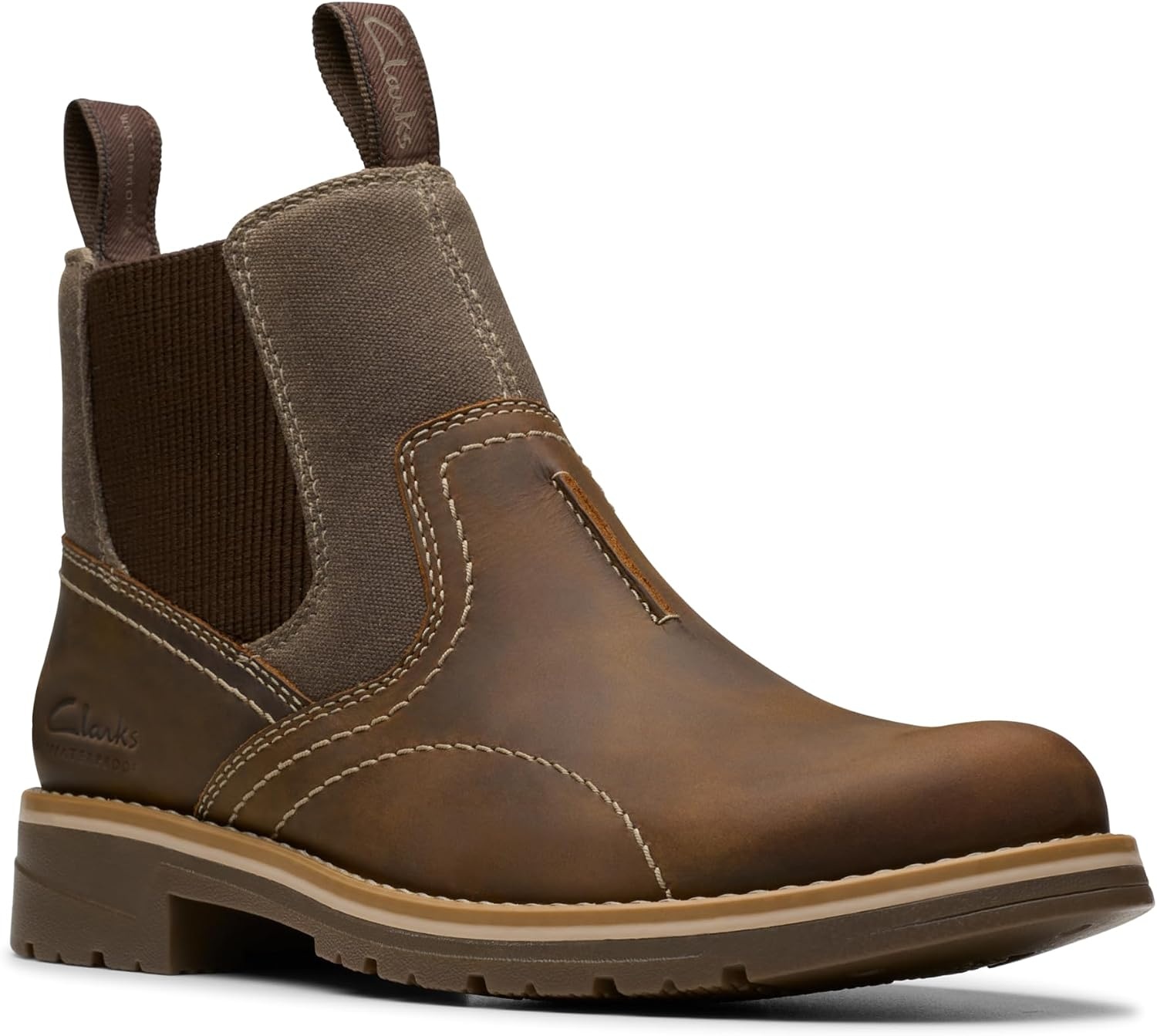 image:imageClarks mens Morris Easy Waterproof Casual BootsBeeswax Leather