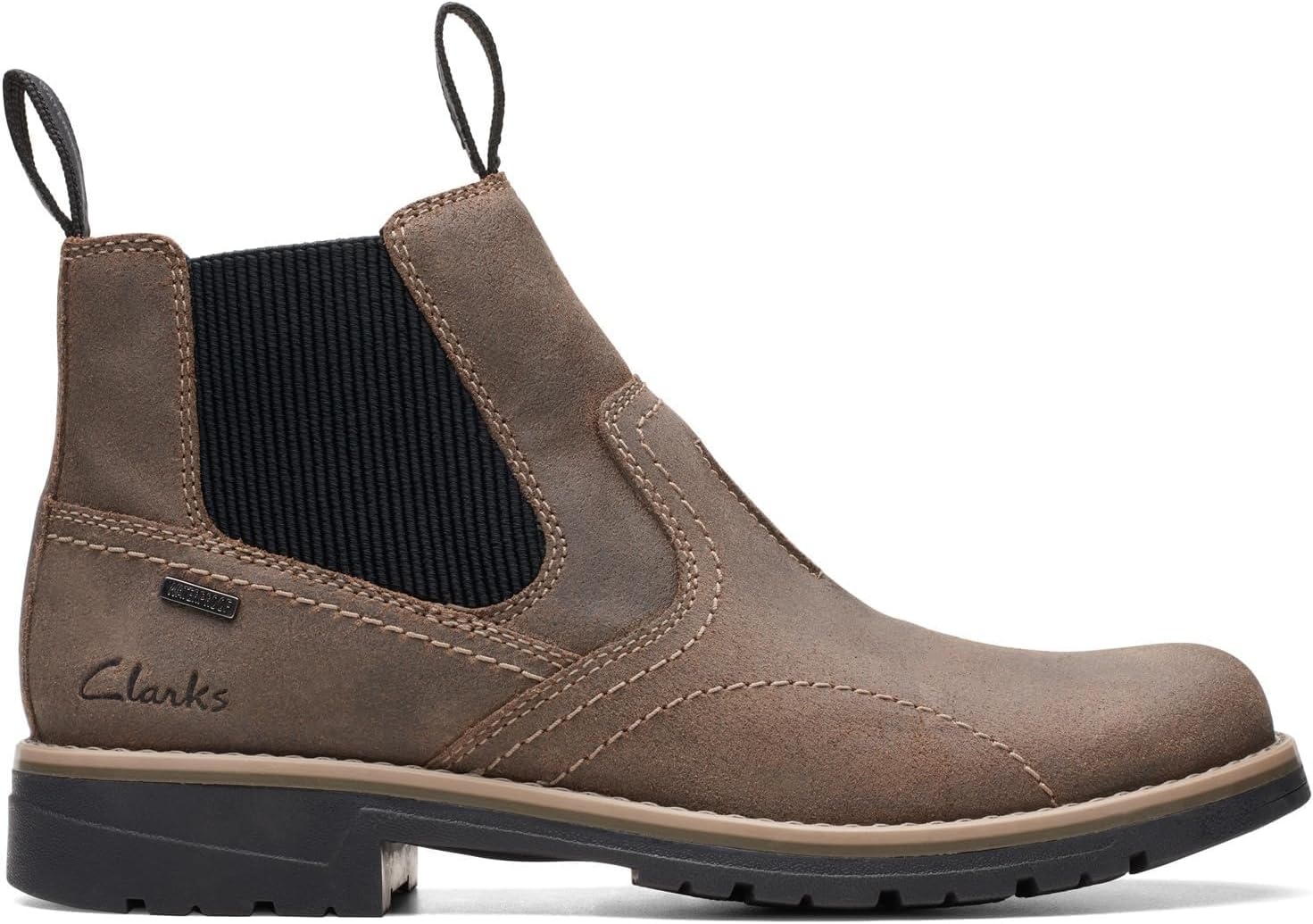 image:imageClarks mens Morris Easy Waterproof Casual BootsStone Waxy