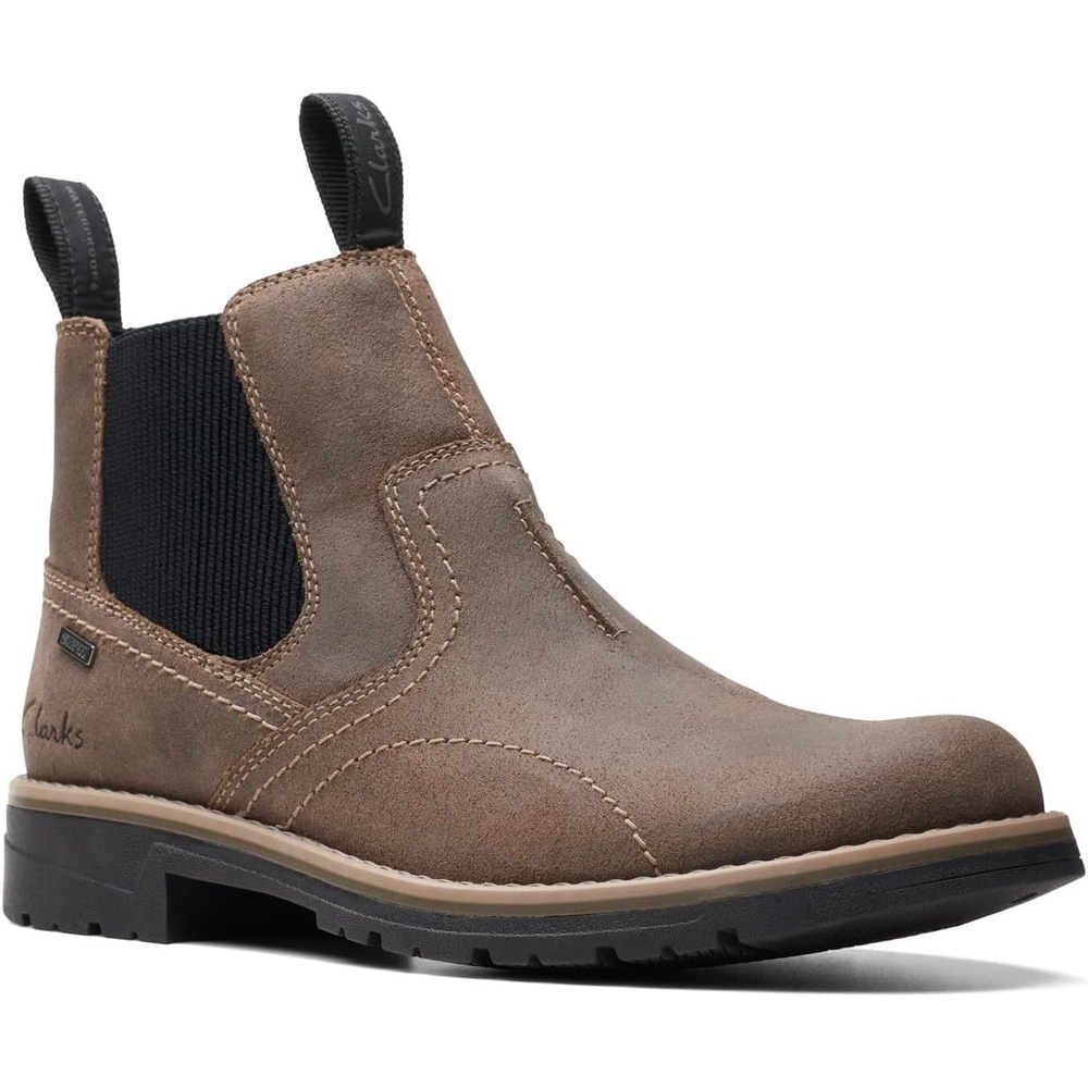 image:imageClarks mens Morris Easy Waterproof Casual BootsStone Waxy