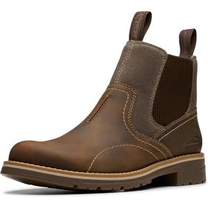 Clarks mens Morris Easy Waterproof | Casual Boots(Beeswax Leather)