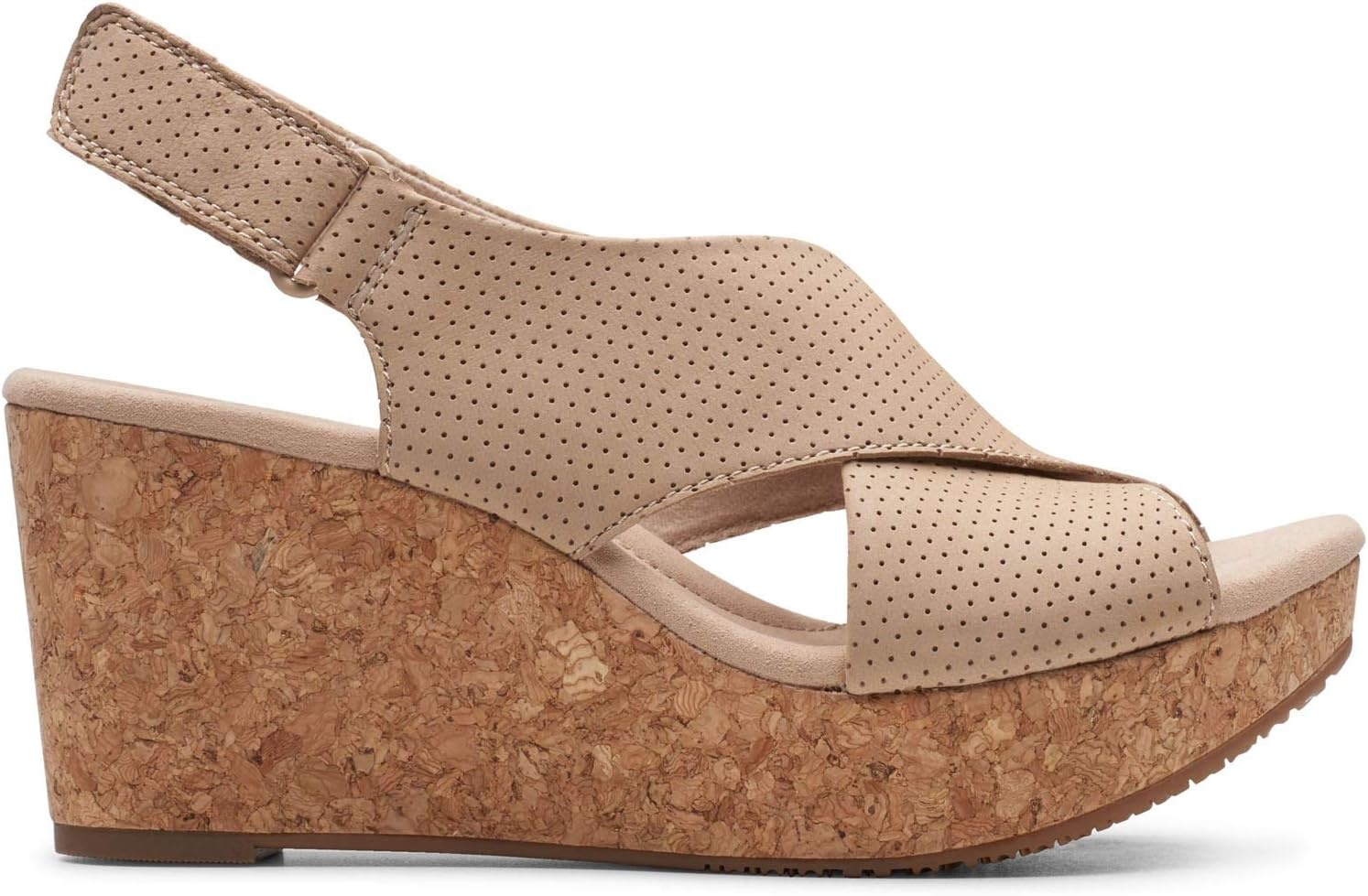image:imageClarks Womens Annadel Eirwyn Wedge SandalSand Suede