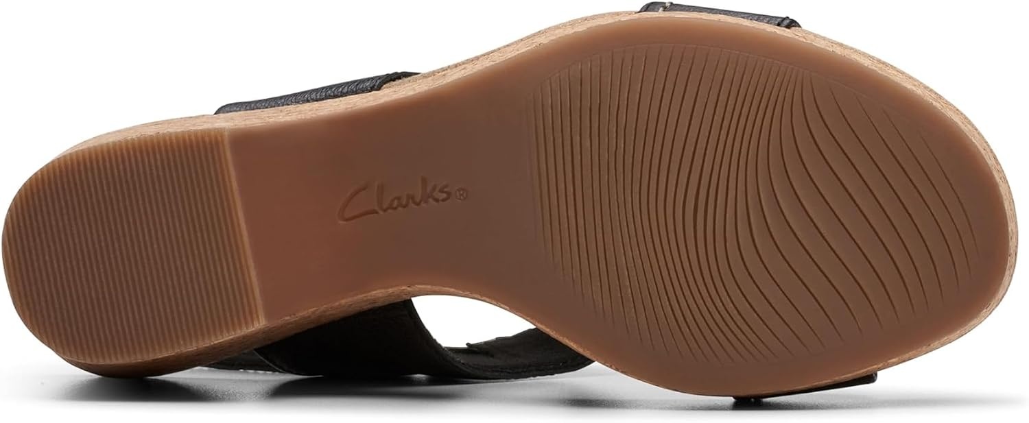 image:imageClarks Womens Giselle Style Casual SandalsBlack Leather