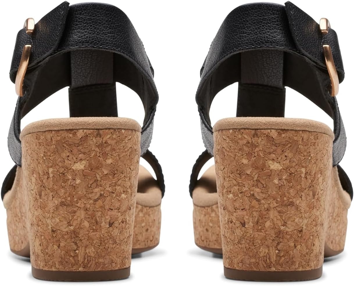 image:imageClarks Womens Giselle Style Casual SandalsBlack Leather