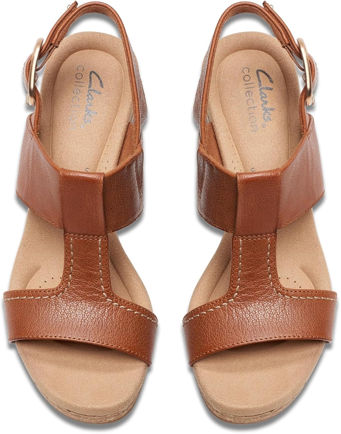 image:imageClarks Womens Giselle Style Casual SandalsTan Leather