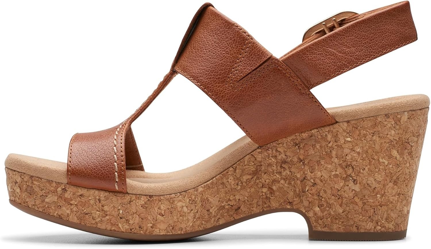 image:imageClarks Womens Giselle Style Casual SandalsTan Leather