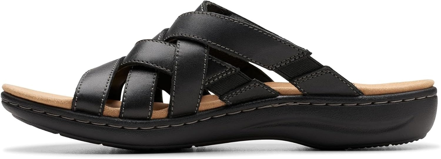 image:imageClarks Womens Laurieann Bali Casual SandalsBlack Leather