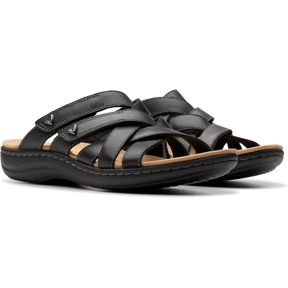 image:imageClarks Womens Laurieann Bali Casual SandalsBlack Leather