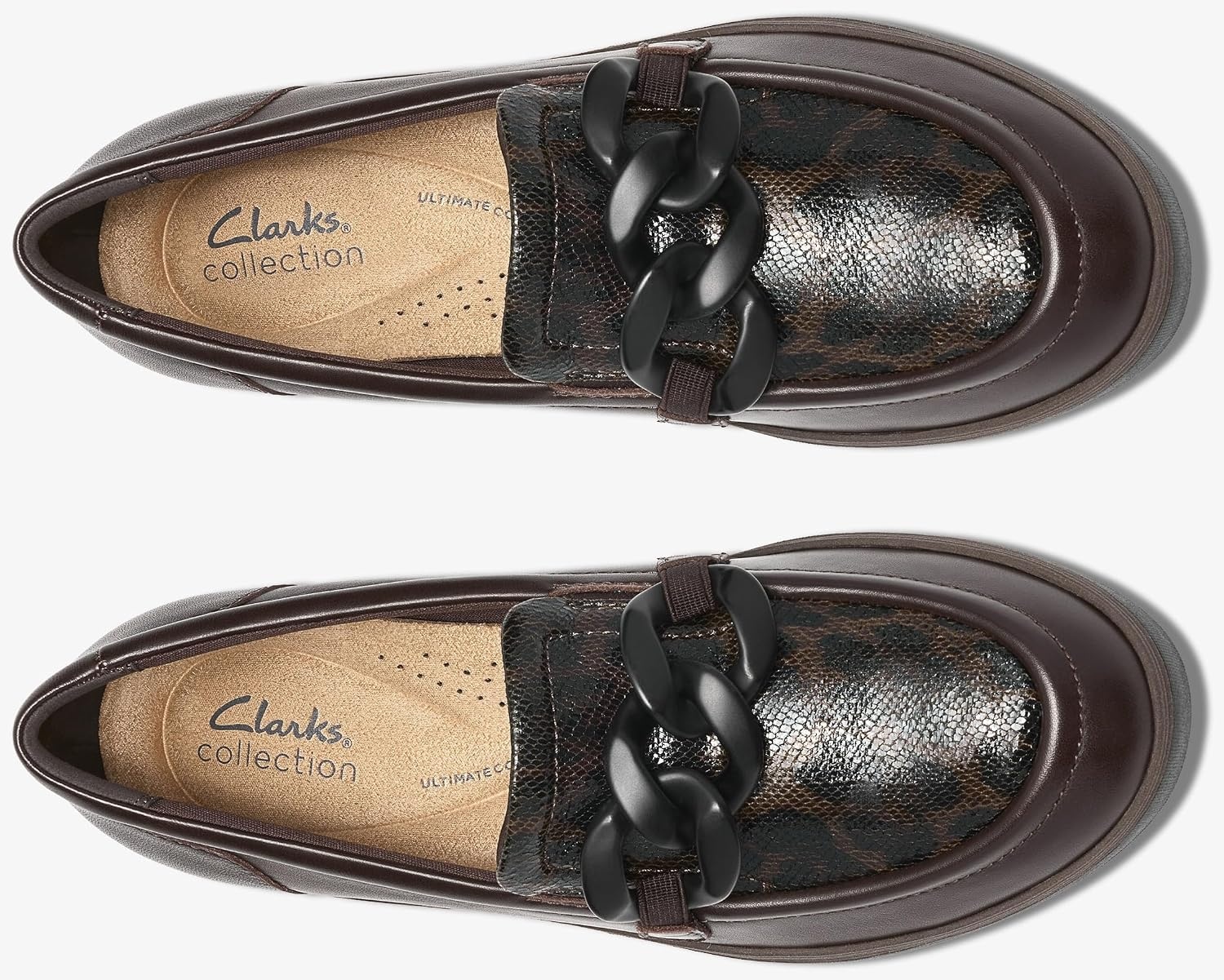 image:imageClarks Womens Zylah May LoaferDark Brown Interest Leather