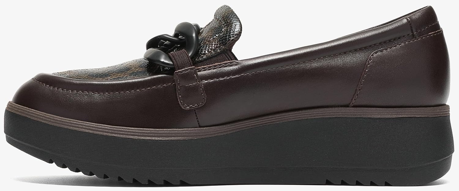 image:imageClarks Womens Zylah May LoaferDark Brown Interest Leather