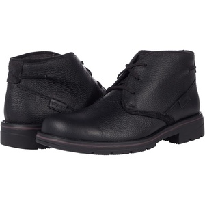 Clarks Men’s Morris Peak Waterproof(Black Tumbled Leather)