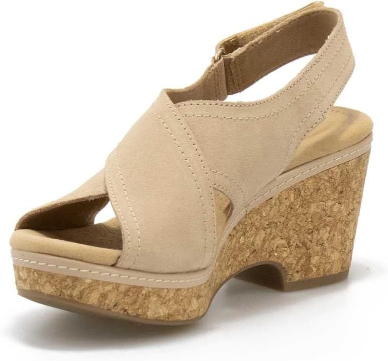 image:imageClarks womens WedgeSand Leather 010