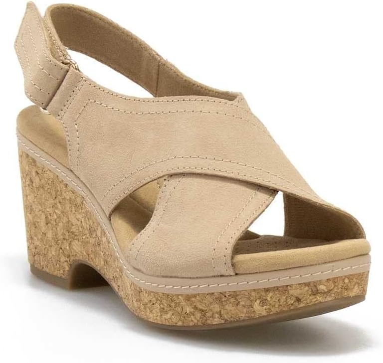 image:imageClarks womens WedgeSand Leather 010