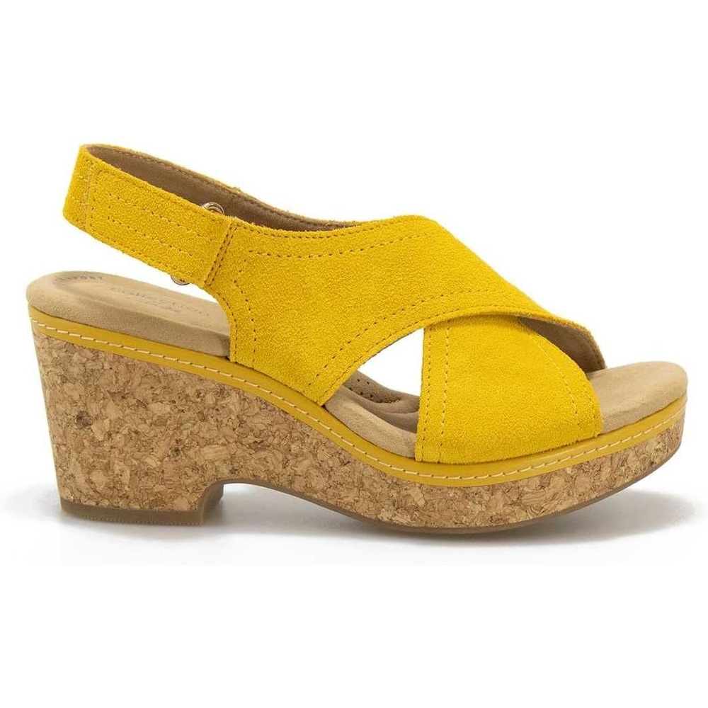 image:imageClarks womens WedgeGolden Yellow Leather 010