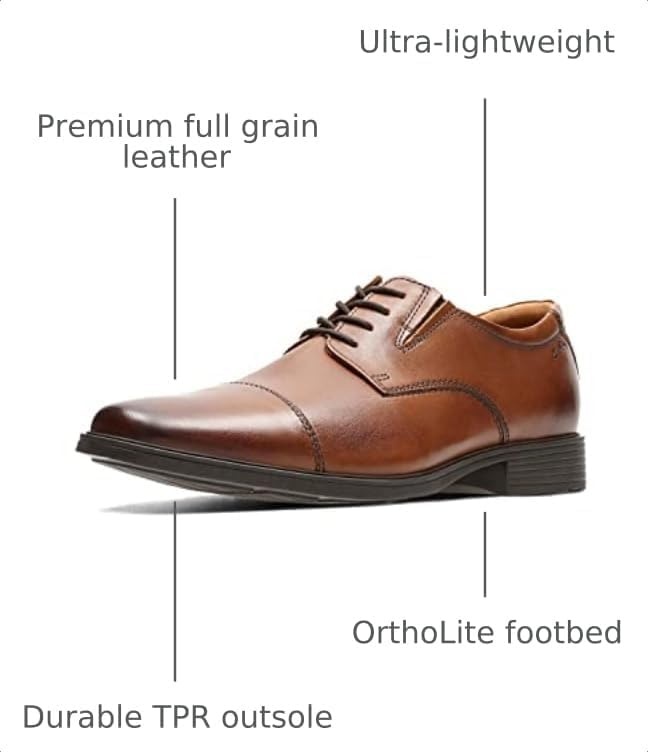 image:imageClarks Mens TildenDark Tan Lea