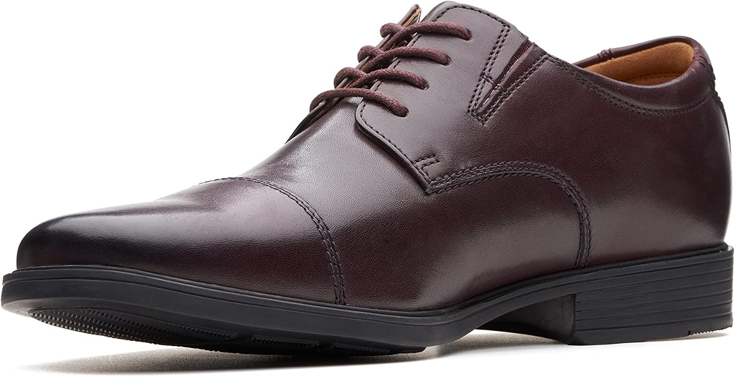 image:imageClarks Mens TildenWine Leather