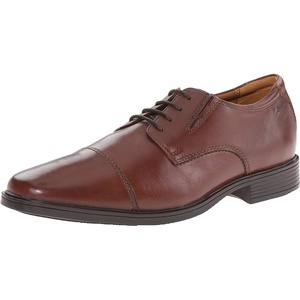 Clarks Mens Tilden(Brown Leather)