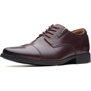 Clarks Mens Tilden(Wine Leather)