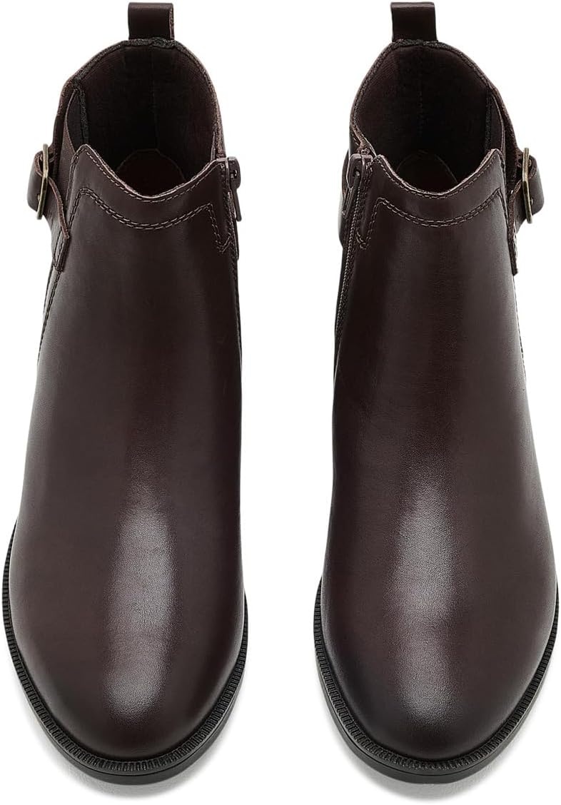 image:imageClarks Womens Adalynn WestDark Brown Lea