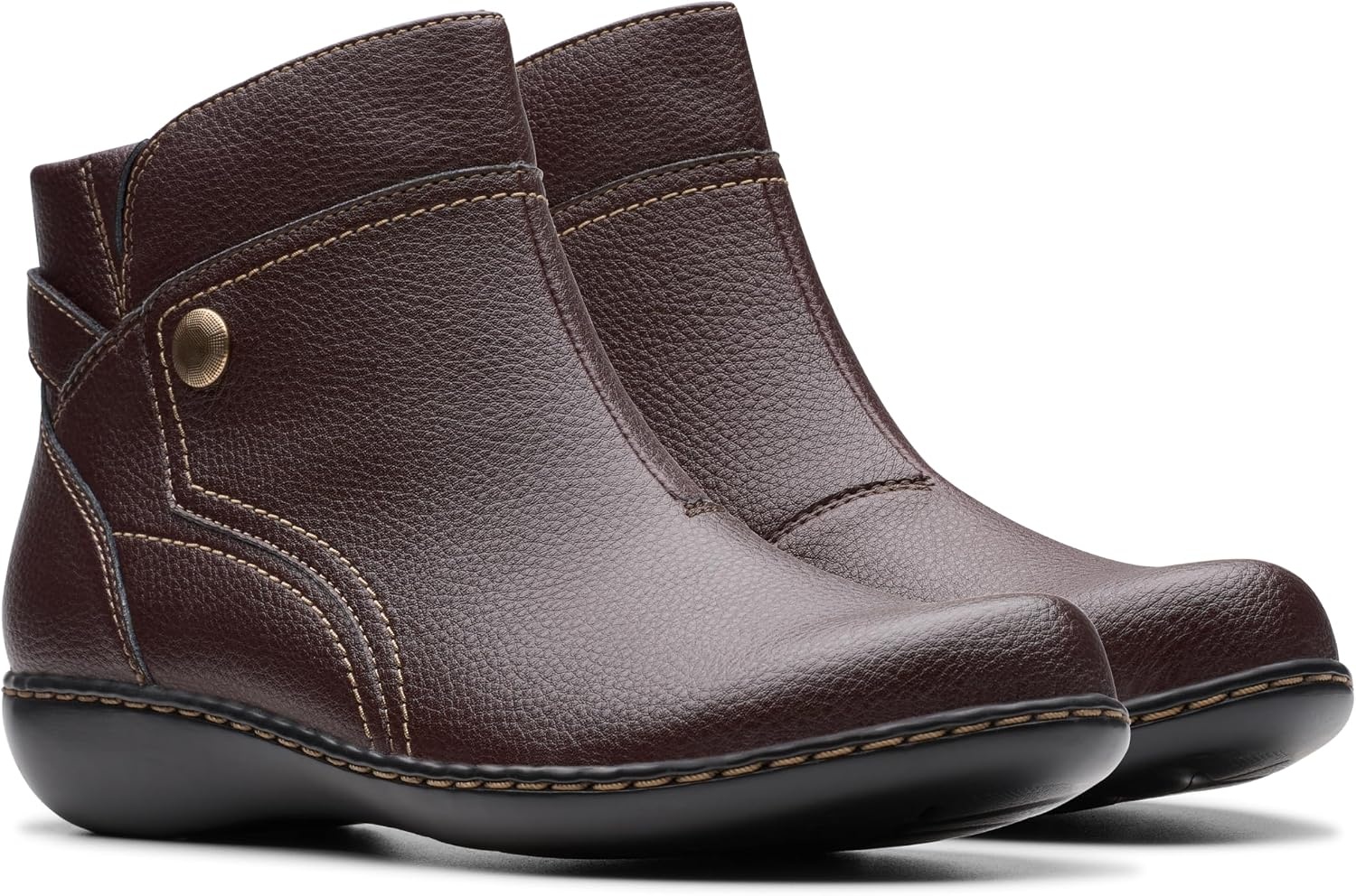 image:imageClarks Womens Ashland MabelDark Brown Tumbled