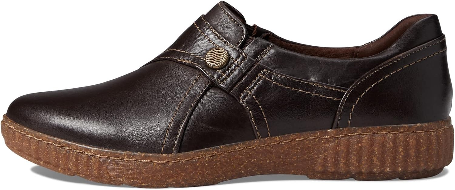 image:imageClarks Womens Caroline PearlDark Brown Leather