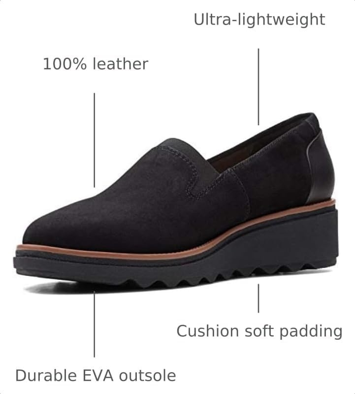 image:imageClarks Womens Clarks Womens Sharon Dolly Casual ShoesBlack