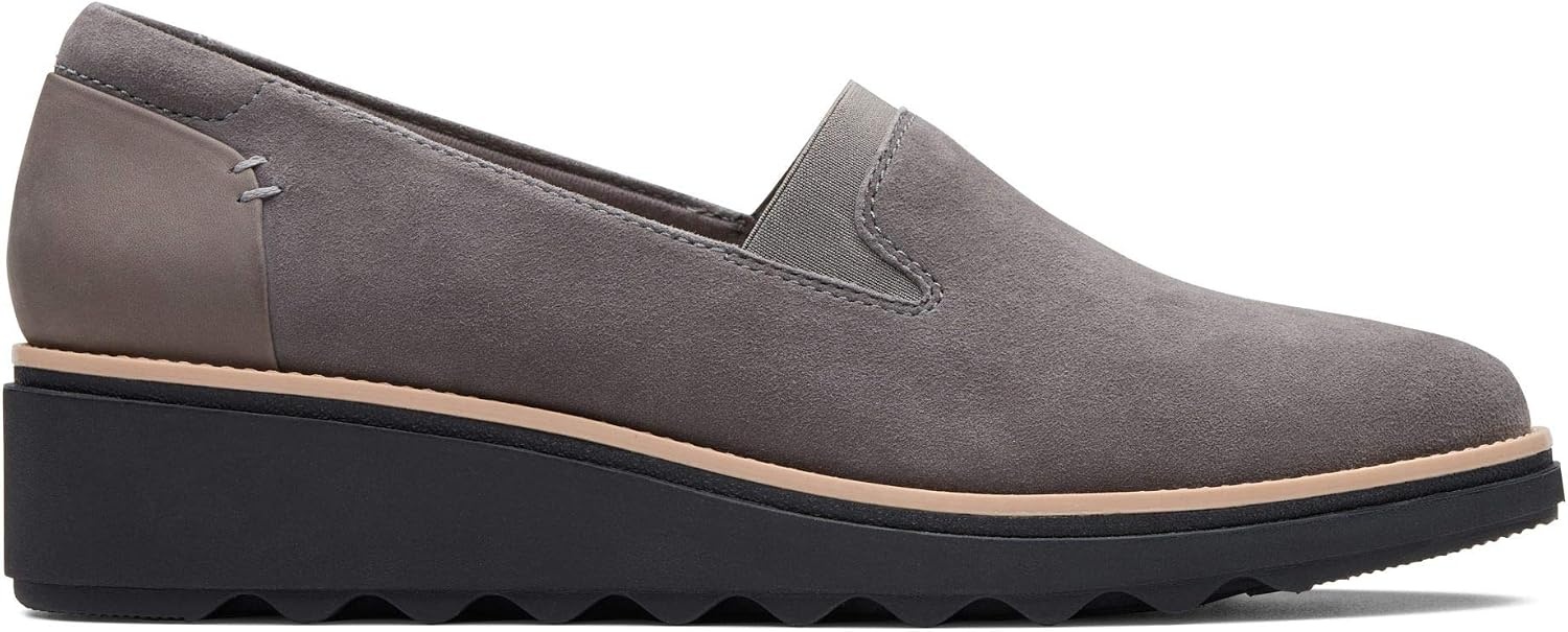 image:imageClarks Womens Clarks Womens Sharon Dolly Casual ShoesGrey Grey Suede