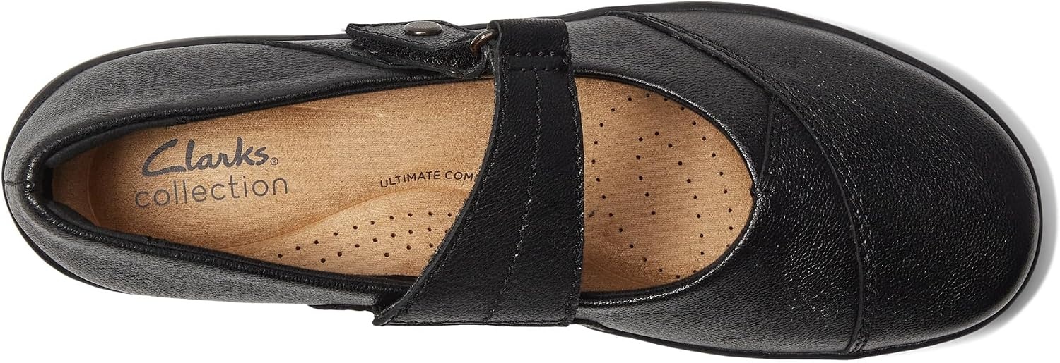 image:imageClarks Womens Cora Gema Casual ShoesBlack Leather