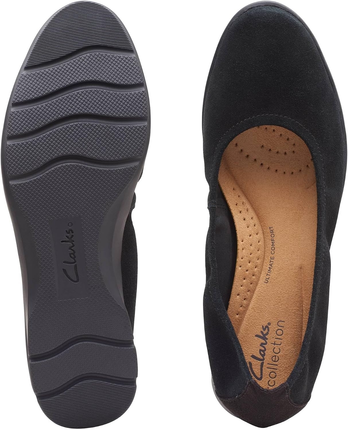 image:imageClarks Womens Jenette EaseBallet FlatBlack Sde