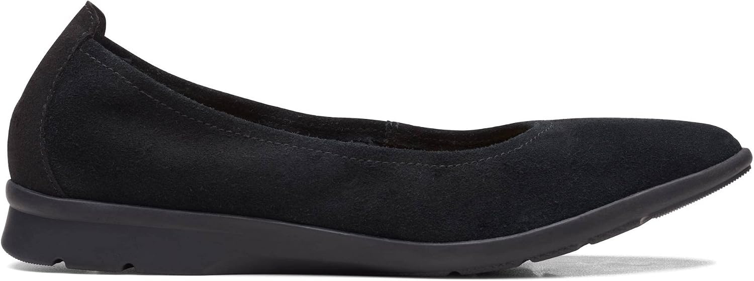 image:imageClarks Womens Jenette EaseBallet FlatBlack Sde