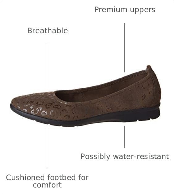 image:imageClarks Womens Jenette EaseBallet FlatOlive Inte