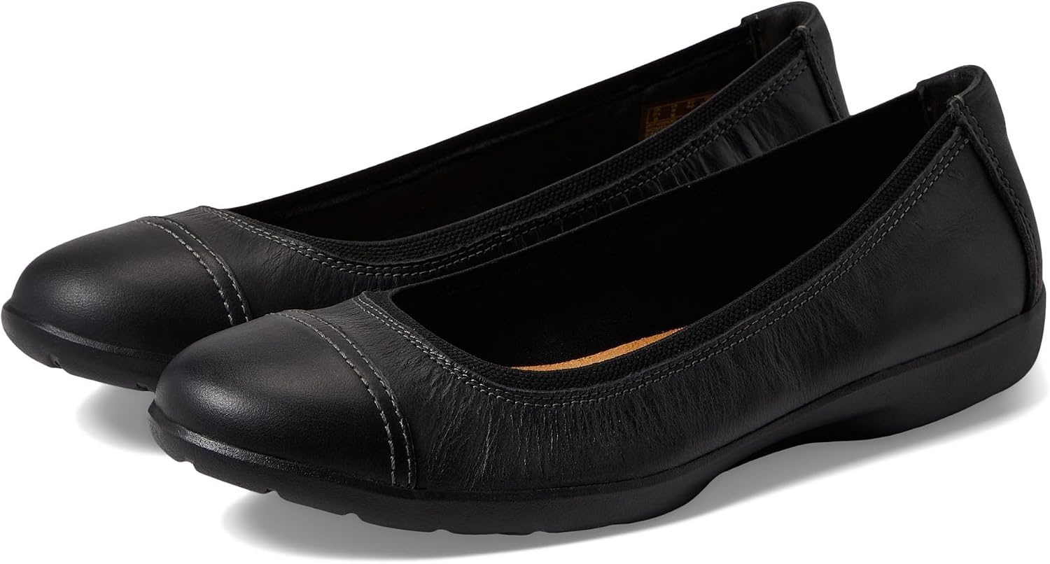 image:imageClarks Womens Meadow Opal Ballet FlatsBlack Leather