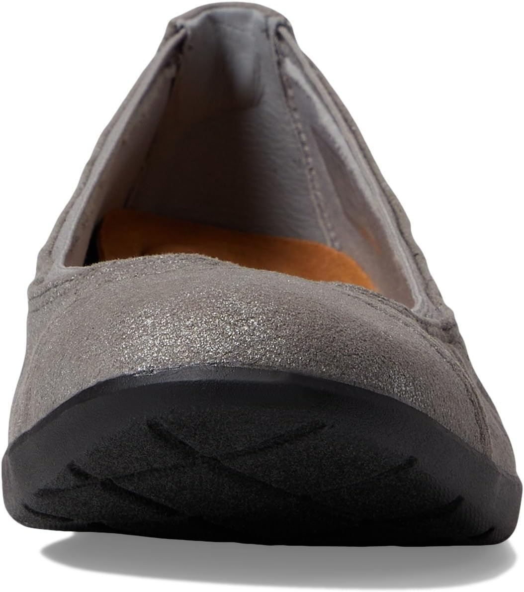 image:imageClarks Womens Meadow Opal Ballet FlatsPewter Metallic