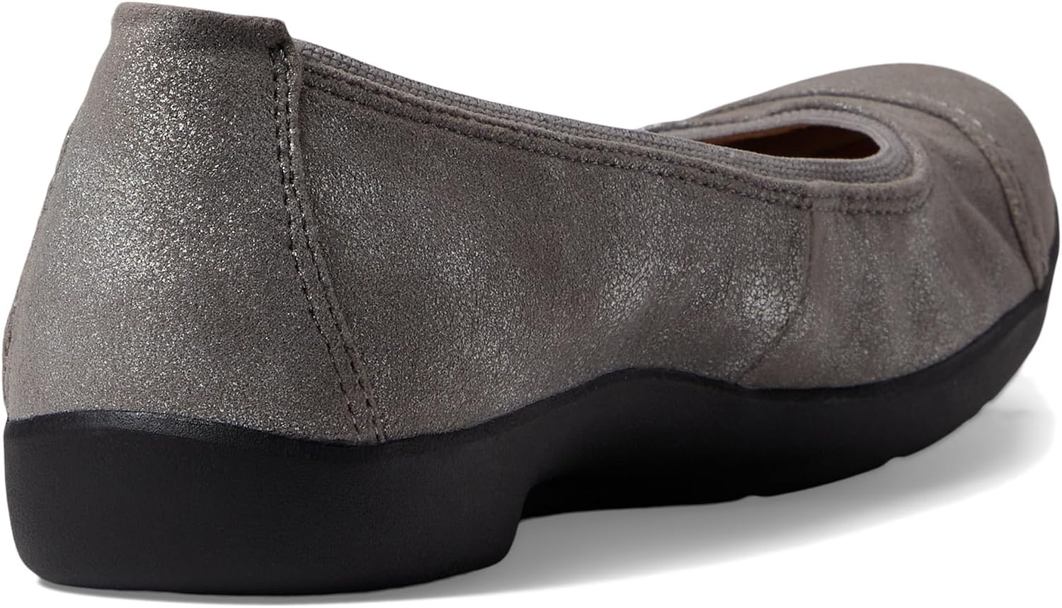 image:imageClarks Womens Meadow Opal Ballet FlatsPewter Metallic