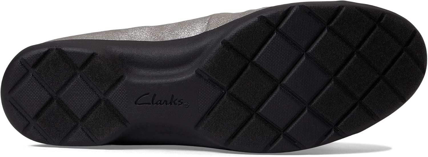 image:imageClarks Womens Meadow Opal Ballet FlatsPewter Metallic