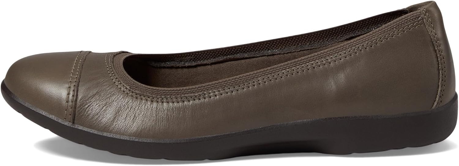 image:imageClarks Womens Meadow Opal Ballet FlatsSlate Leather