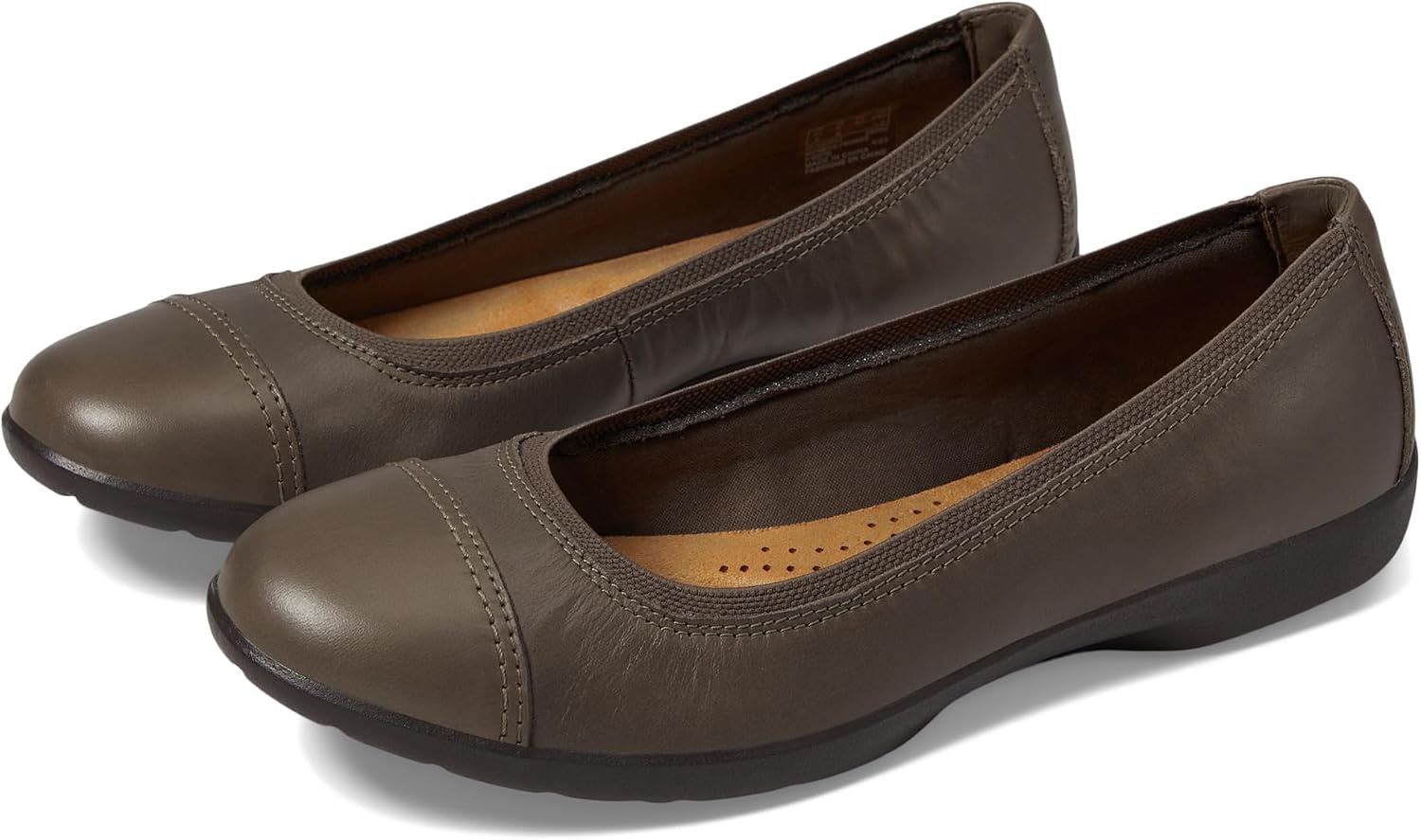 image:imageClarks Womens Meadow Opal Ballet FlatsSlate Leather